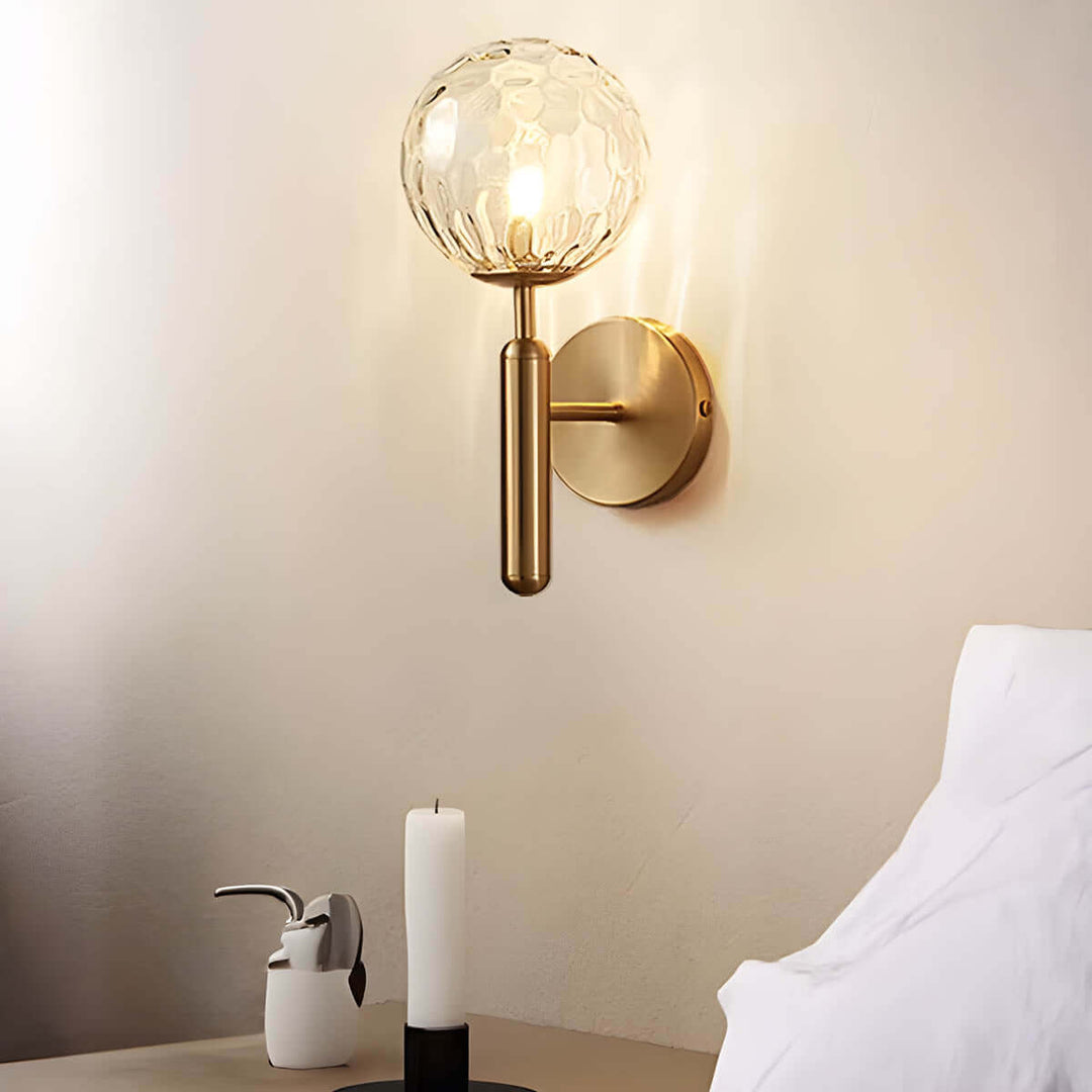 Elegante Glas-Wandleuchte im Vintage-Stil