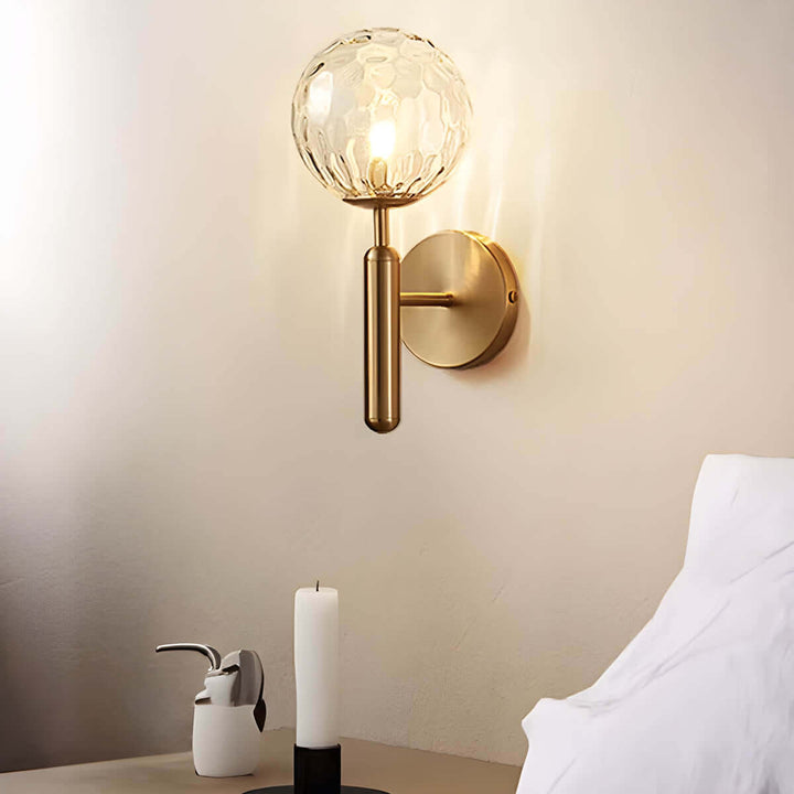 Elegante Glas-Wandleuchte im Vintage-Stil