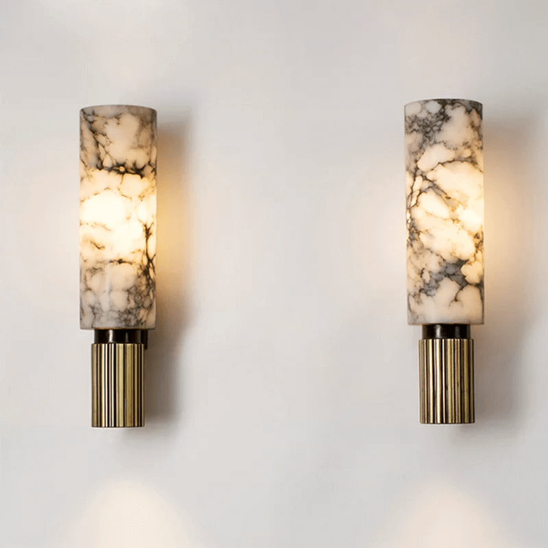 Elegante Marmor Wandleuchte