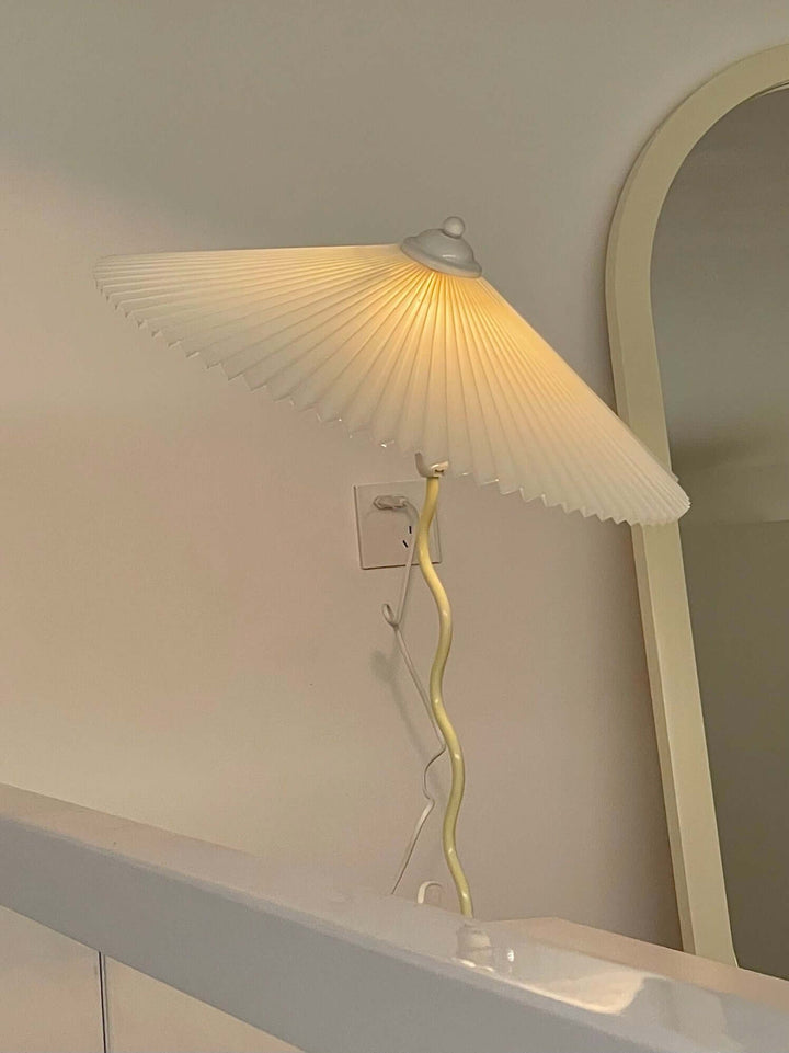 Designer Tischlampe Metall Modern Wellenförmig