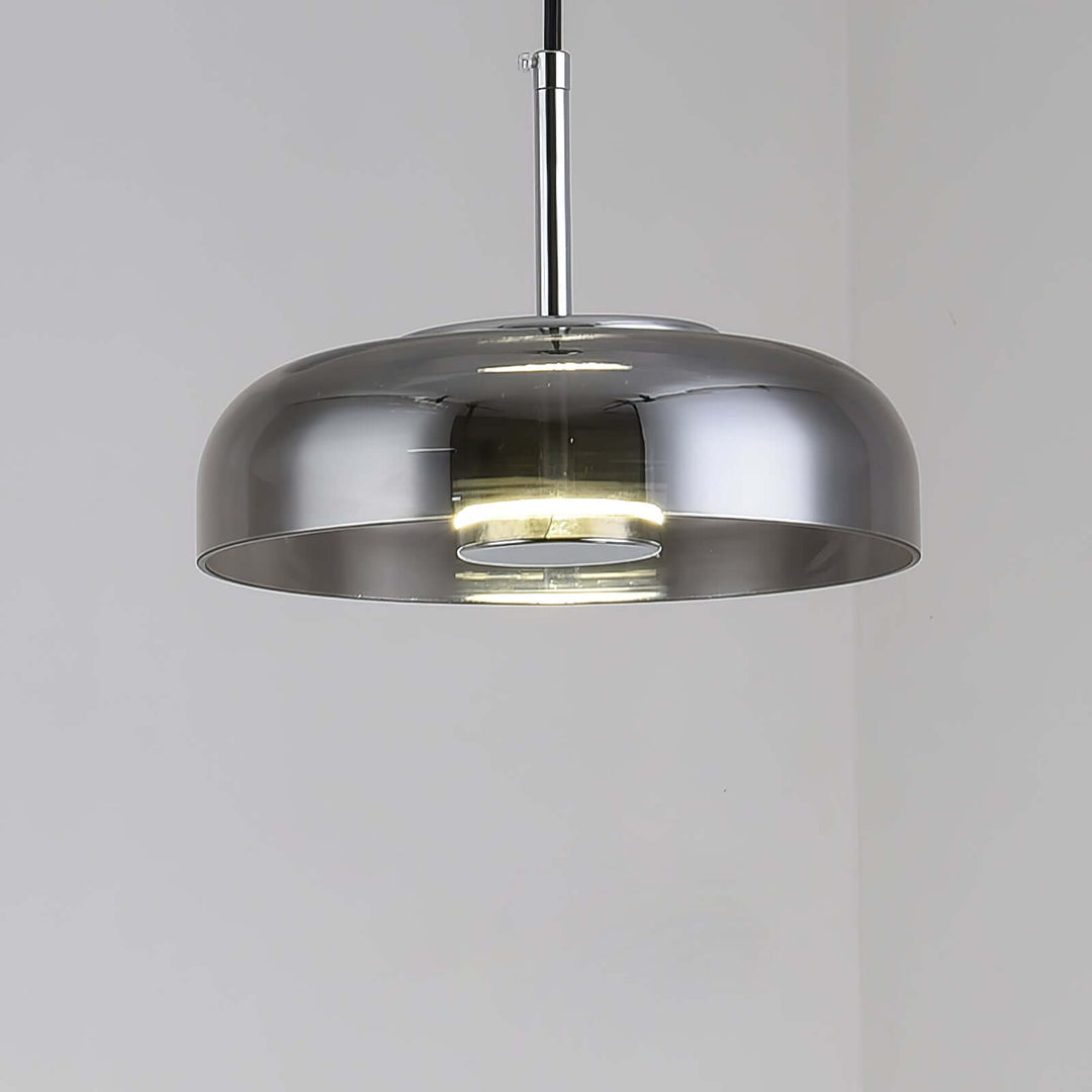 Moderne Pendelleuchte - Messing & Glas