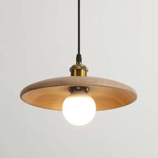 plafonnier en bois, suspension