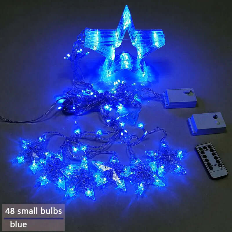 LED Sternenvorhang Lichterkette 3x3m Warmweiß