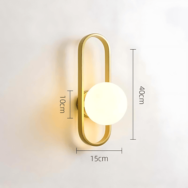 Moderne LED Glas Wandleuchte Camille