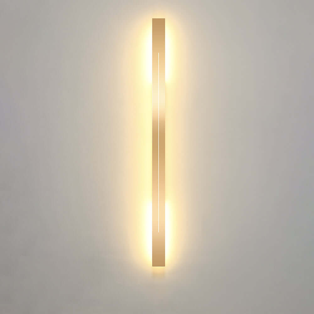 Moderne LED Wandleuchte Gold Schwarz Innen