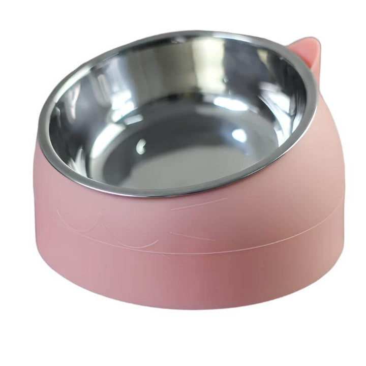 Gamelle surélevée pour chat en acier inoxydable