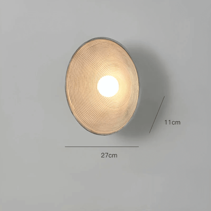 Runde LED Wandleuchte Harz Glas Modern Design