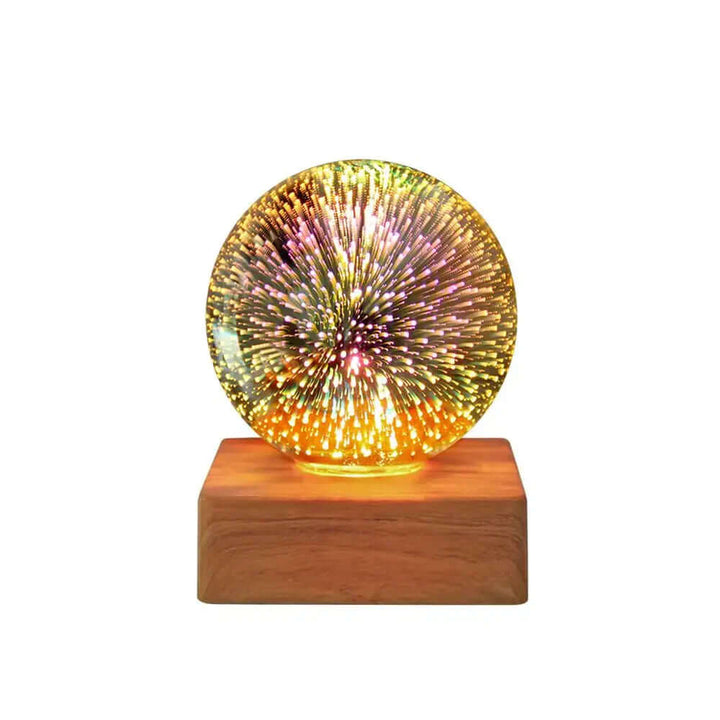 3D-Feuerwerk Kristallkugellampe