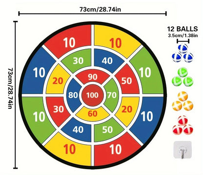Cible de fléchettes pour enfants avec balles adhésives