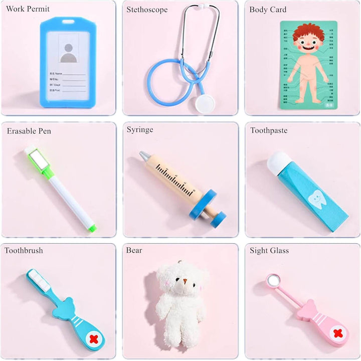 Coffret de dentiste pour enfants - jeu de rôle et soins dentaires 
