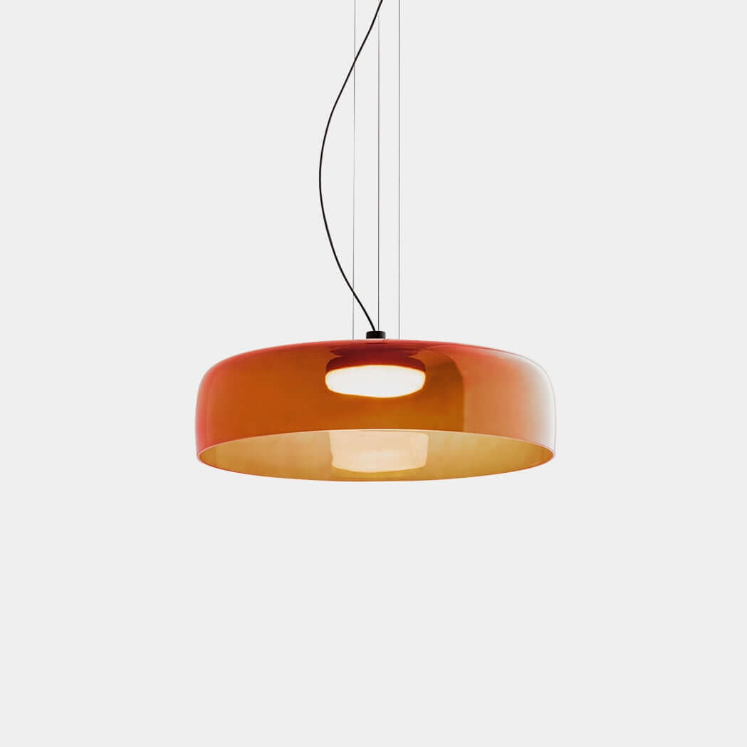 Elegante Glas-Pendelleuchte mit LED