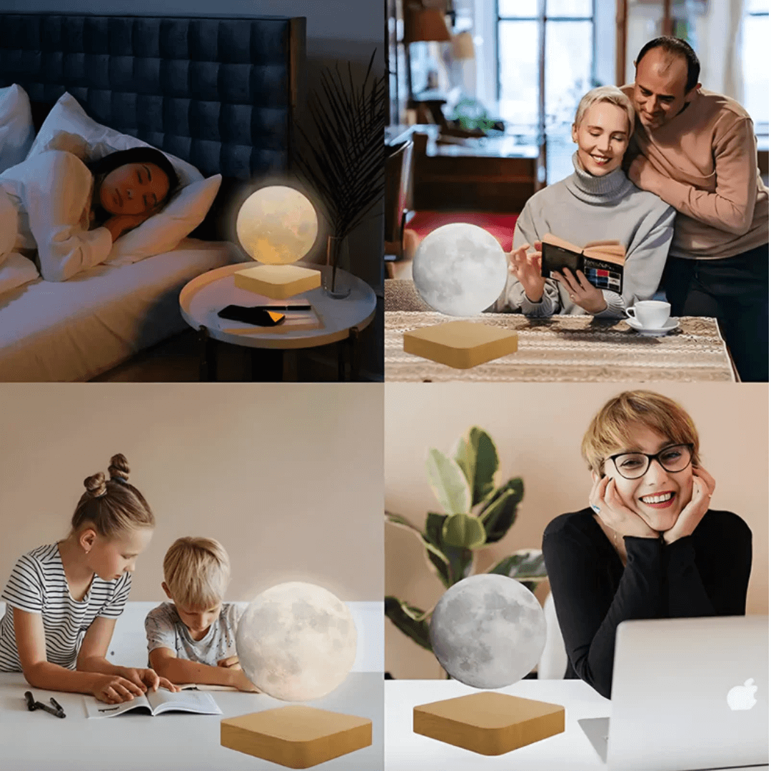 Schwebende Mondlampe mit Touch-Steuerung