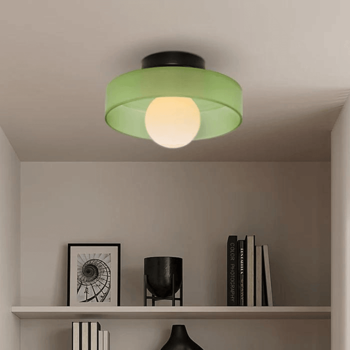 Runde LED Deckenleuchte Modern Glas Lampe