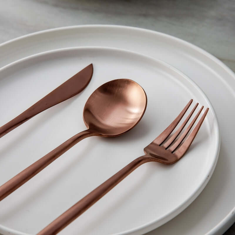 Minimalistisches Edelstahlbesteck Set