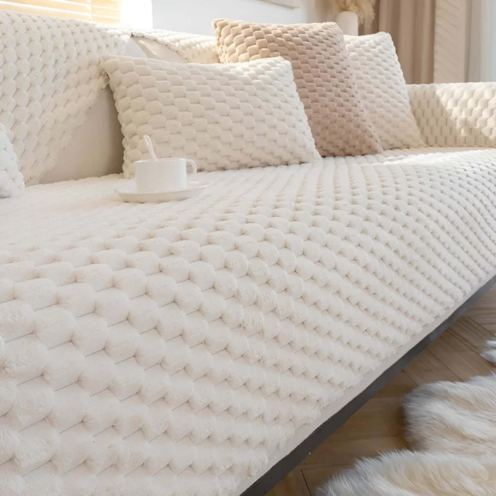 Housse de canapé en velours extensible, protection de meubles