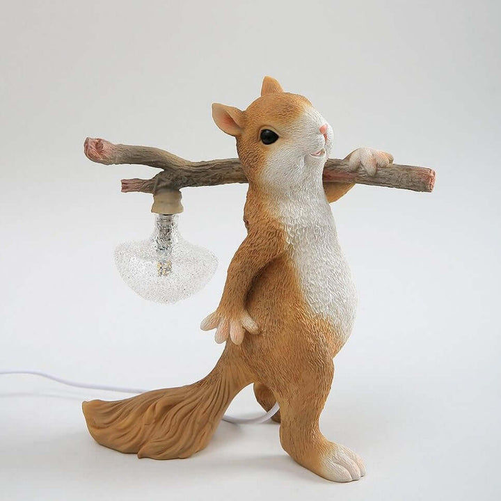 Dekorative Eichhörnchen Tischlampe mit LED
