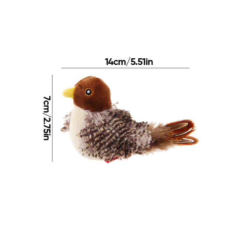 Jouet interactif pour chat oiseau avec sons