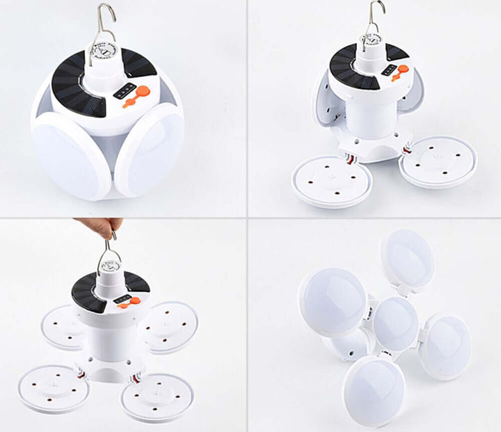 Lanterne de camping solaire rechargeable et étanche