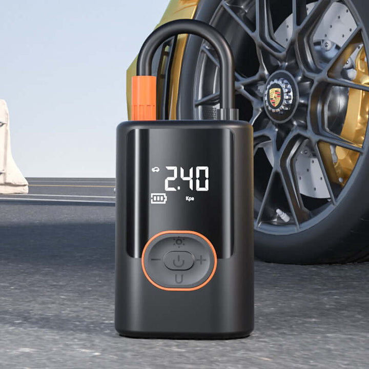 Gonfleur de pneus de voiture - Numérique - Portable, à piles