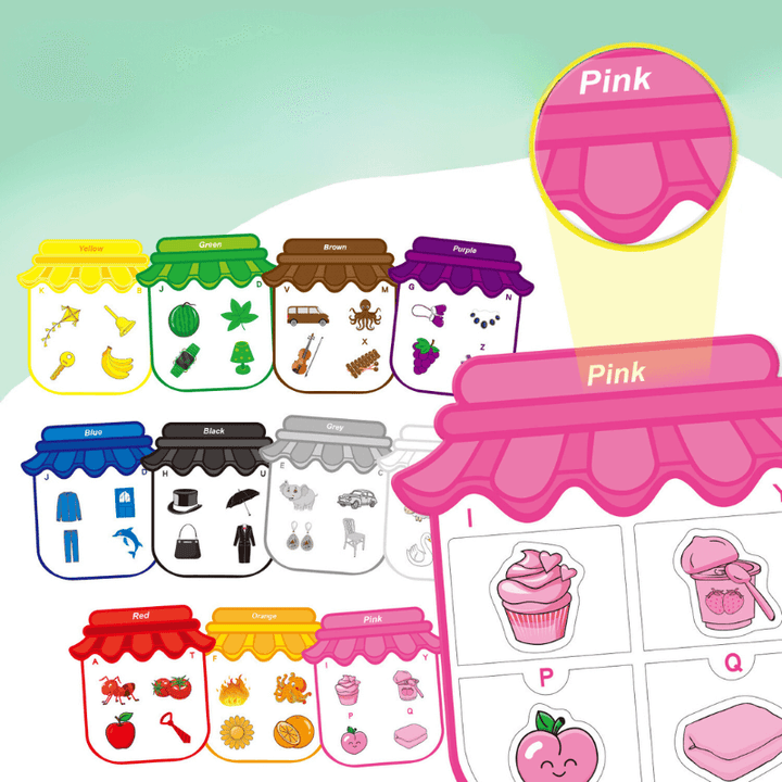 Magnetische Lernsticker - Farben & Formen für Kinder ab 4 Jahren
