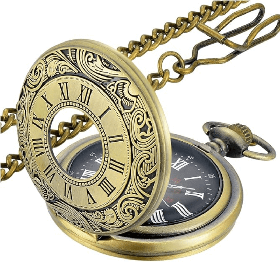 Elegante Vintage Taschenuhr mit Kette