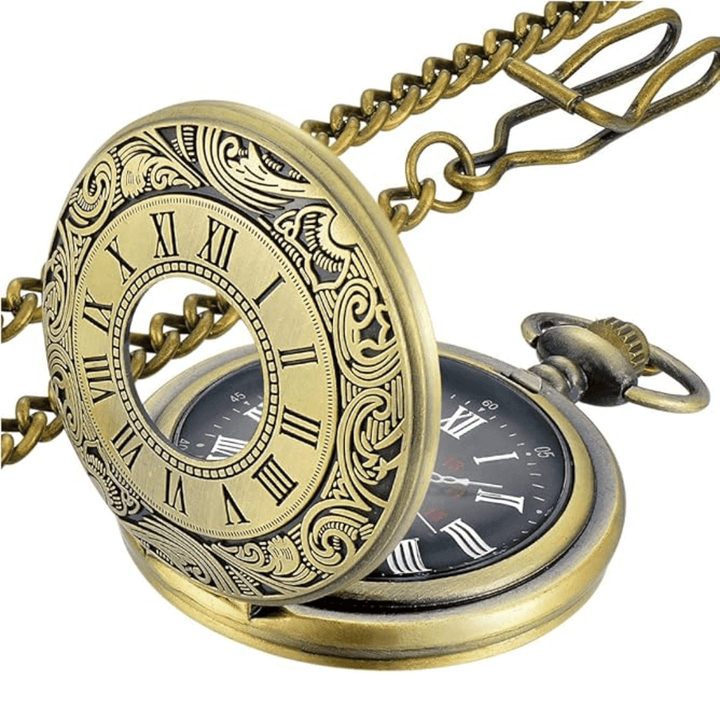 Elegante Vintage Taschenuhr mit Kette