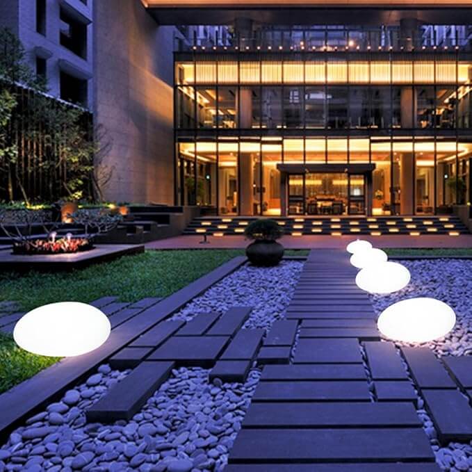 Lampe de jardin LED, solaire, extérieur
