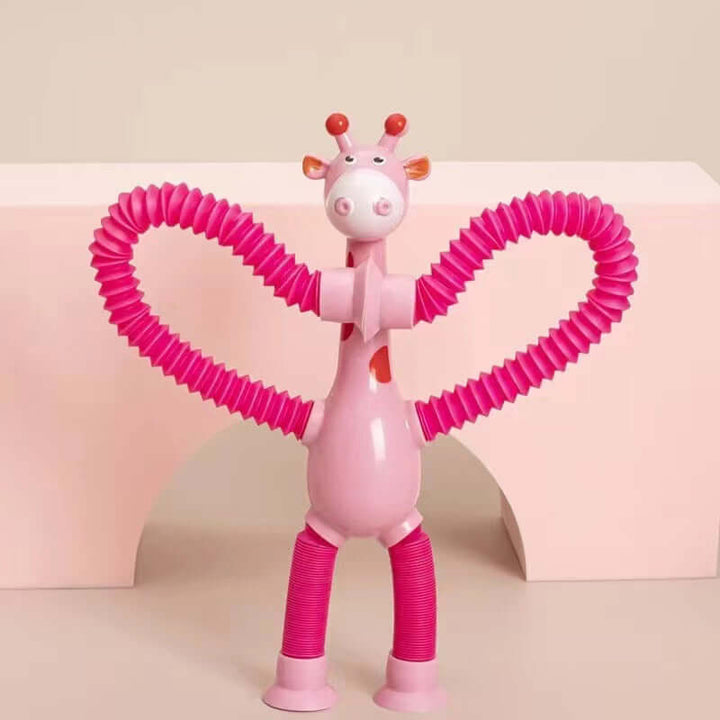 Flexibles Giraffenspielzeug mit Saugnapf