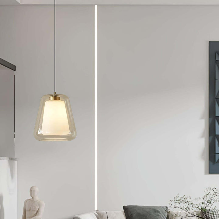 Moderne Glas-Pendelleuchte