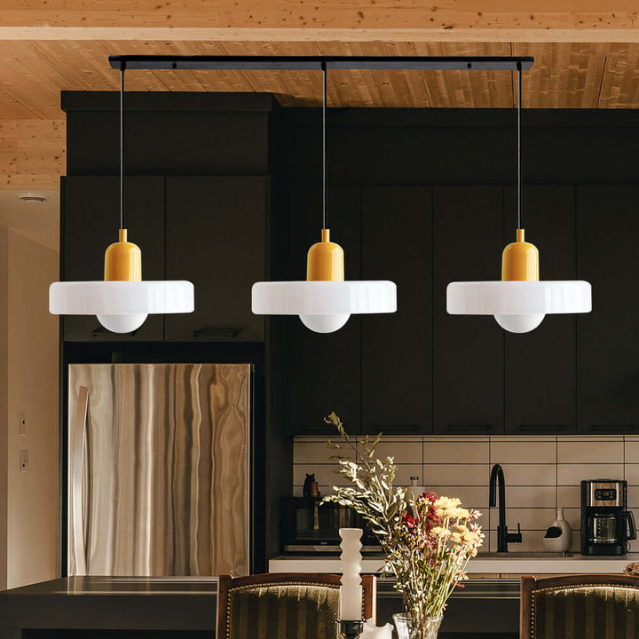 Lampe suspendue Bauhaus à 3 têtes