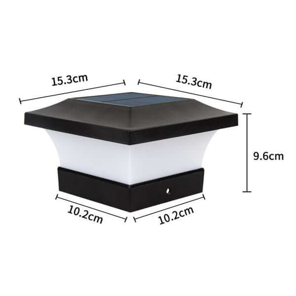 Solarbetriebene LED-Säulenleuchte Außen