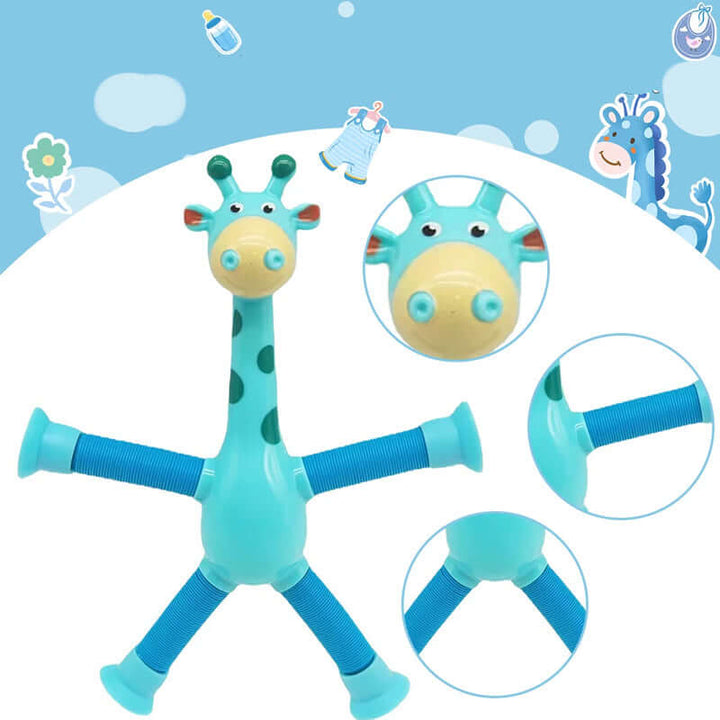 Flexibles Giraffenspielzeug mit Saugnapf