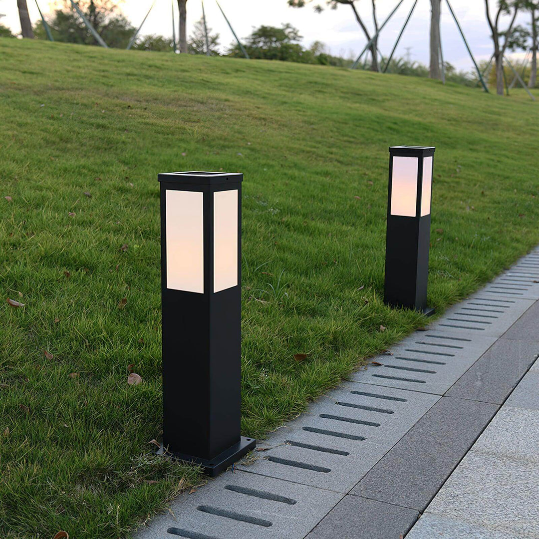 Moderne LED Pollerleuchte Außen Garten