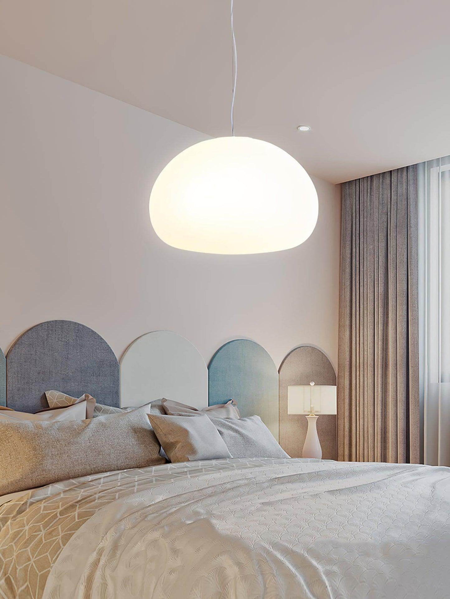 Moderne Glas-Pendelleuchte