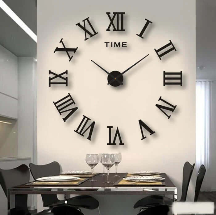 DIY Wanduhr Groß 60-130cm - Modern Design