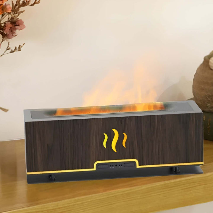 3-in-1 Aroma Diffuser Luftbefeuchter mit Flammenlicht