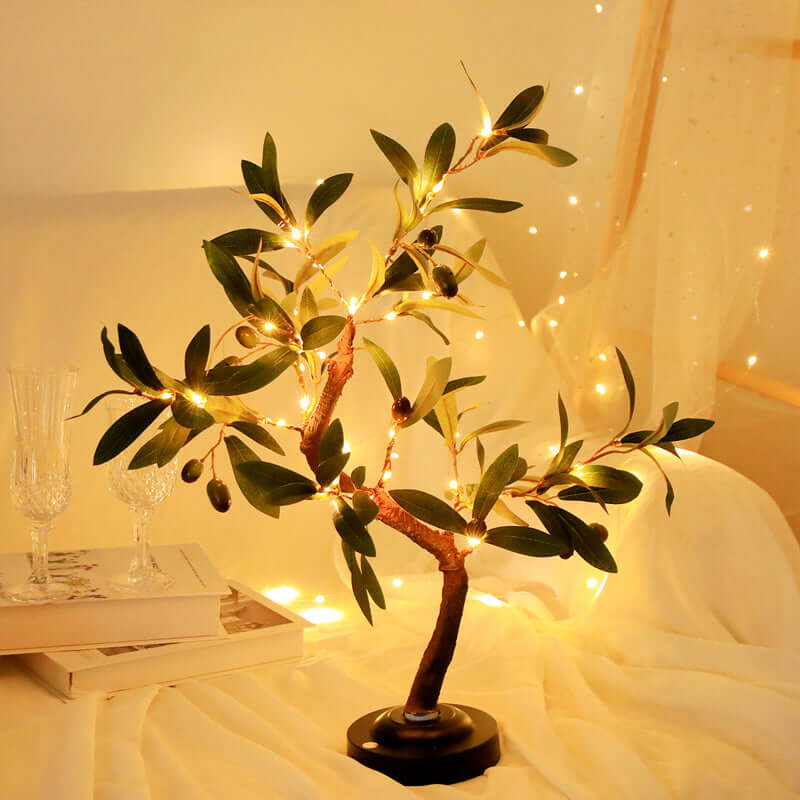 Lampe de table LED arbre lampe décorative lumière d'ambiance