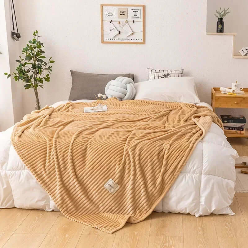 Couverture d'automne en flanelle douillette pour des nuits chaudes