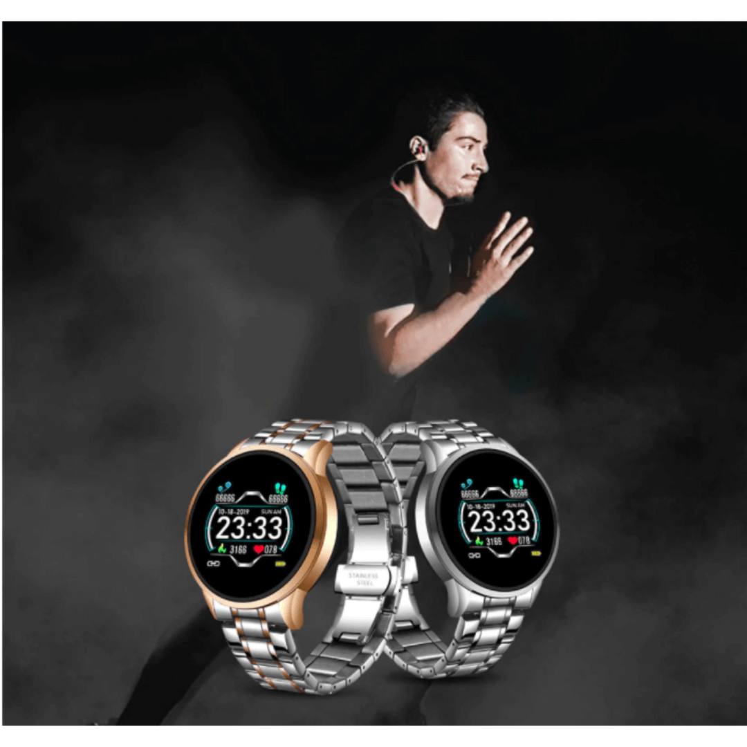 Klassische Smartwatch mit Fitness-Tracker
