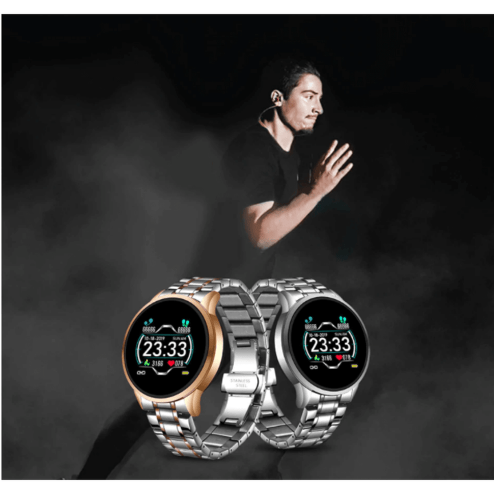 Klassische Smartwatch mit Fitness-Tracker