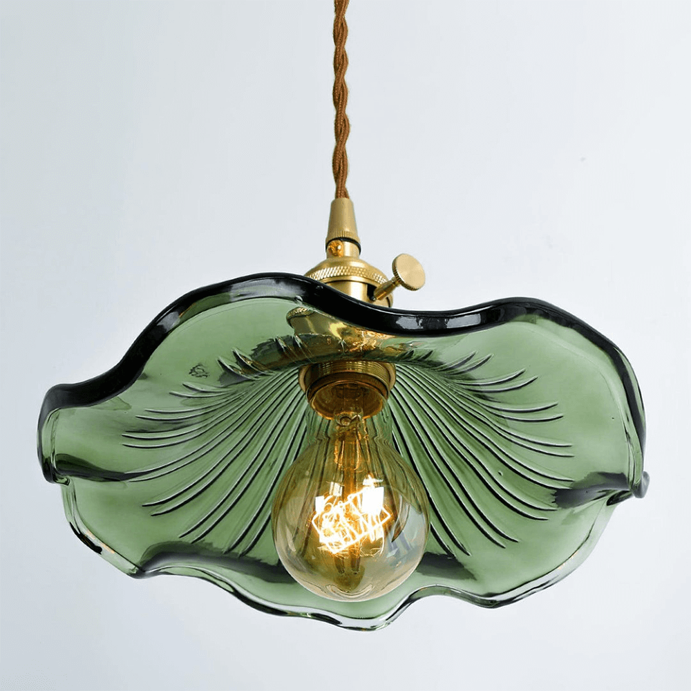 Blumen Pendelleuchte Glas LED