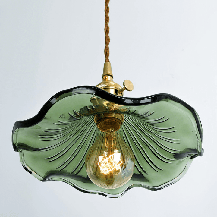 Blumen Pendelleuchte Glas LED