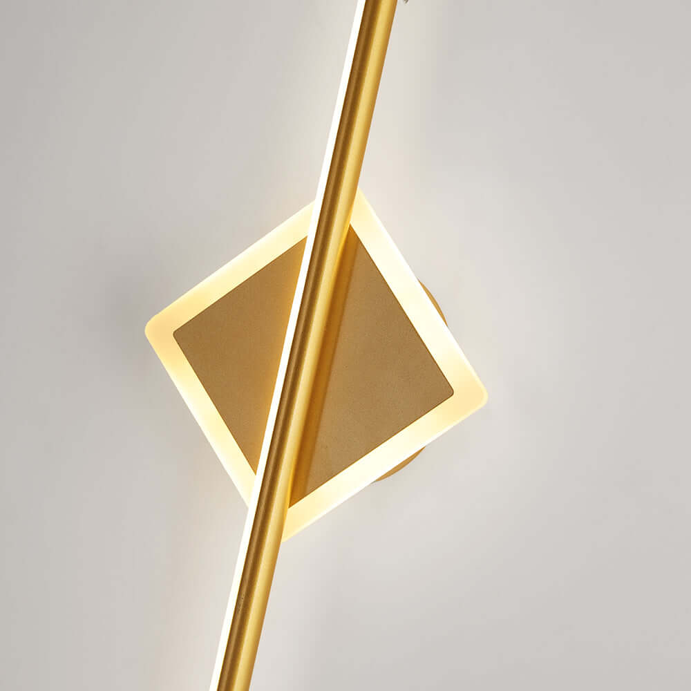 Moderne LED-Wandleuchte - rund &quadratisch