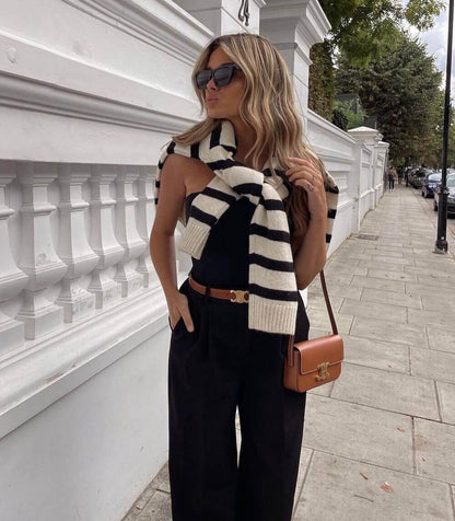 Ceinture en cuir vegan look vintage