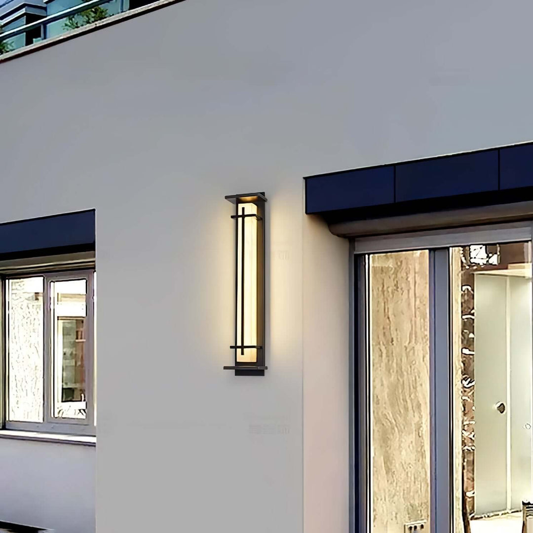 Quadratische LED-Außenwandleuchte