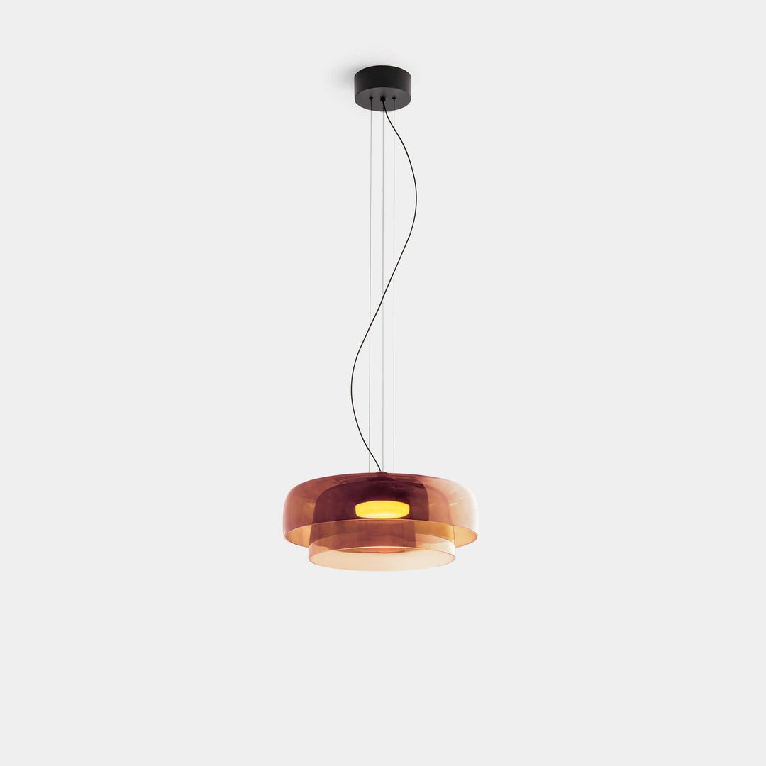 Elegante Glas-Pendelleuchte mit LED