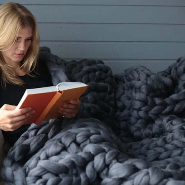 XXL Kuscheldecke Strickgarn - Weiche & Voluminöse DIY Decke