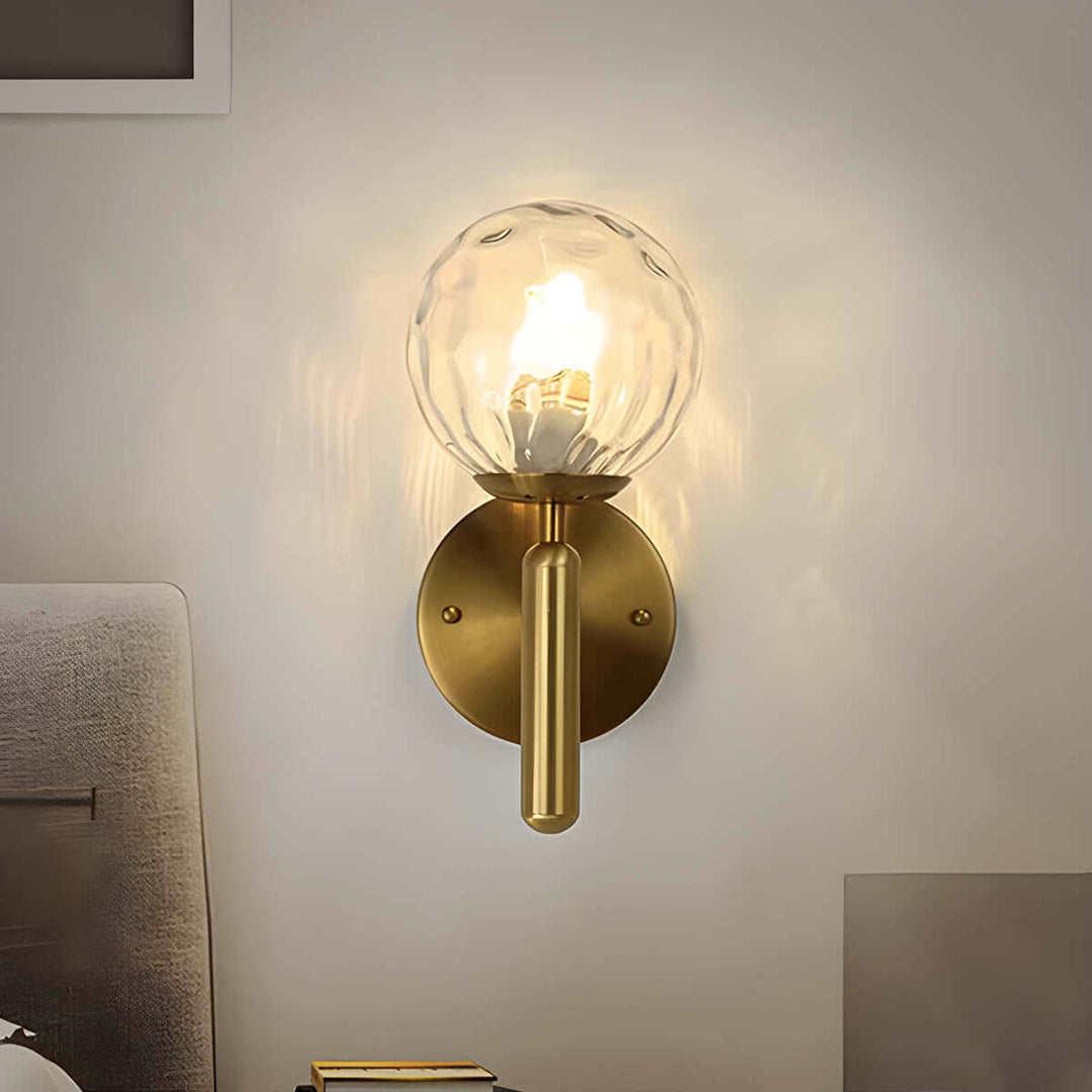 Elegante Glas-Wandleuchte im Vintage-Stil