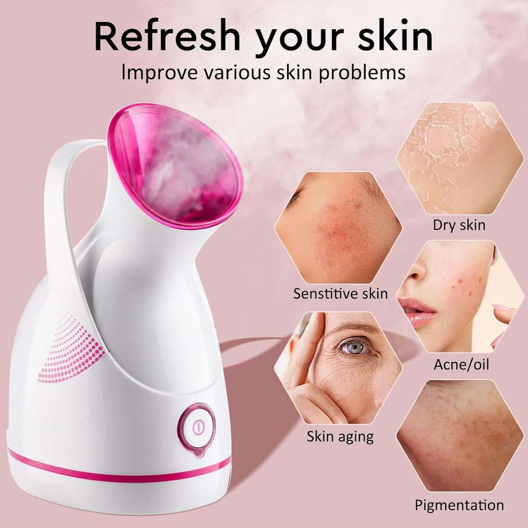 Nano-Ionen Gesichtsdampfer für Tiefenreinigung & Hydration