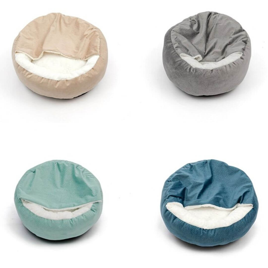 Grotte douillette pour chien, lit câlin, grotte pour lit pour chien